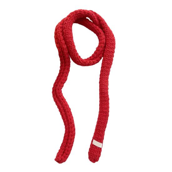 Женский вязаный шарф однотонный тонкий длинный шарф теплый мягкий на ощупь шарф уличный домашний зимний аксессуар