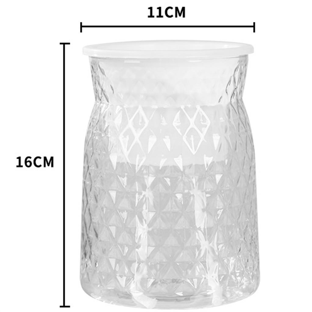Self Watering Plant Pot Transparent Plastic Flower Pot Double-layer Automatic Lazy Potted Flower Pot Hydroponic Flowerpot