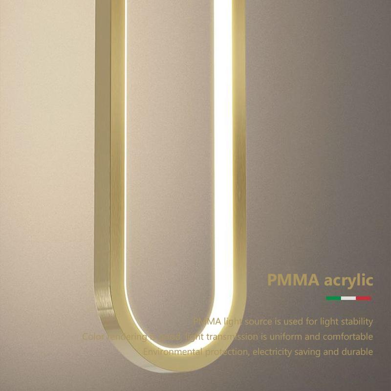 Современная светодиодная минималистская подвесная люстра для спальни, ресторана, гостиной, золотая, черная, подвесная лампа, декоративные светильники