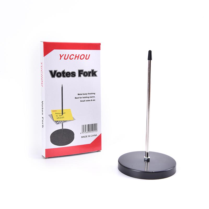 Прямая палка из нержавеющей стали, бумажный держатель для заметок, шиповая ручка для квитанции