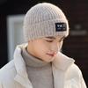 Вязаные шапки для мужчин и женщин, зимние теплые шерстяные шапки, новый большой обхват головы, маленькие свободные шапки с защитой ушей, шапки-пуловеры.