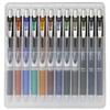 Шариковая ручка Pentel с гелевыми чернилами Energel Knock Type 0,5 мм BLN75Z-12AMZ, набор из 12 цветов с футляром