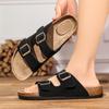 Classic Cork Clogs Slippers Women Men Soft Footbed Suede Sandals With Arch Support Trendy Beach Slides Home Men Mules