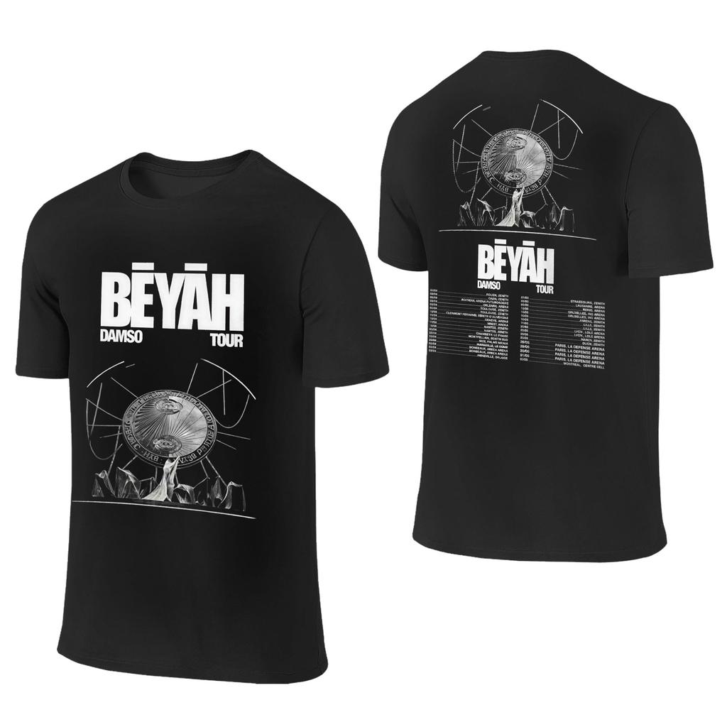 Damso Beyah 2026 Tour Tshirt Popular T Shirts Shortsleeve Classic Tops Summer Cotton O Neck 4xl 5xl 6xl Clothes