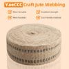YaeCCC Craft Jute Webbing Tape, 2" X 10 Yd,11 Lbs Heavy-Duty for Chair Repair, Crafting, Burlap Ribbon, Upholstery,Black Chair Webbing