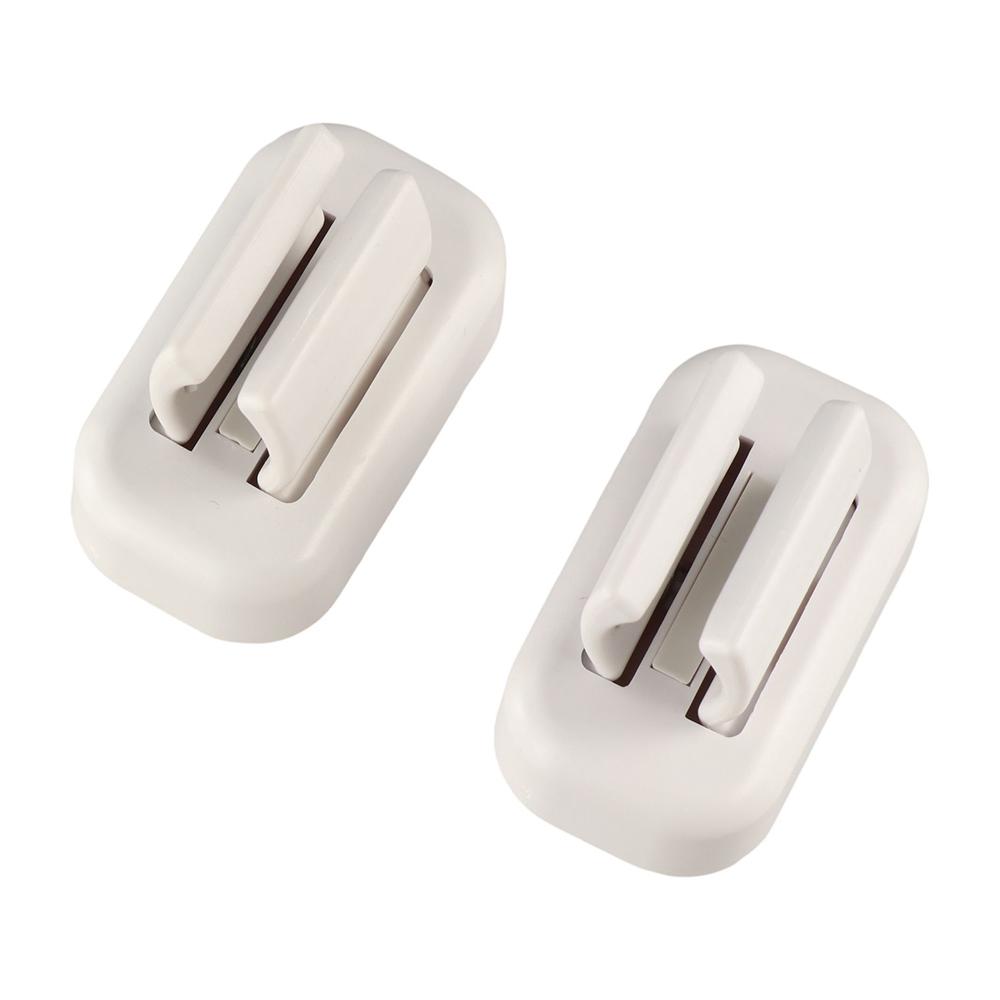 Self Adhesive Electric Toothbrush Holder White Mop Clip Practical Broom Mop Clip for Kitchen