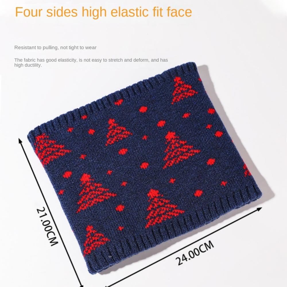 Новый Рождественский подарок Шарф-труба Мягкий Вязаный Утепленная Подкладка Спортивный Шарф Мужской Для Катания Бега Шарфы на Шею