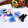 Cute Dolphin Whale Sea Lion Doll Plush Toy Shark Killer Whale Doll Girl Bag Keychain Small Pendant