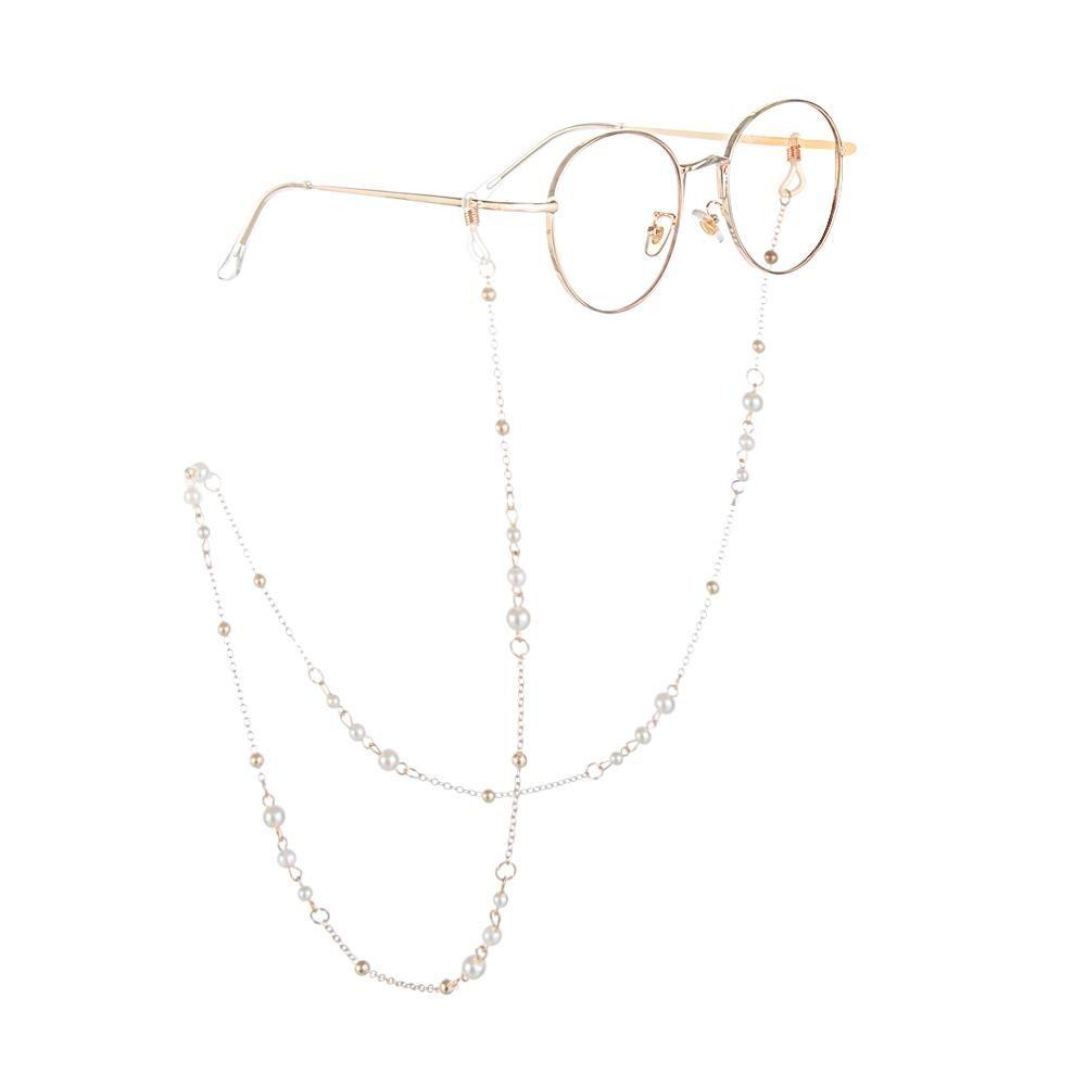 Для очков Очки для чтения Шнурок для очков Жемчуг Держатель для солнцезащитных очков Цепочки для очков Листья Цепочки для очков