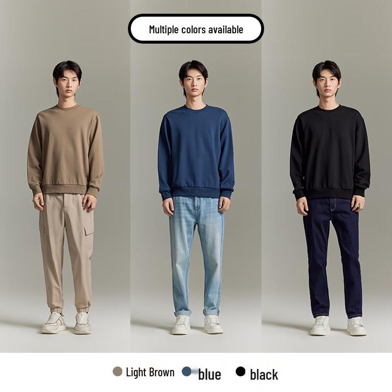 GXG Men's Three-Color Heavyweight Print Crewneck Sweatshirt