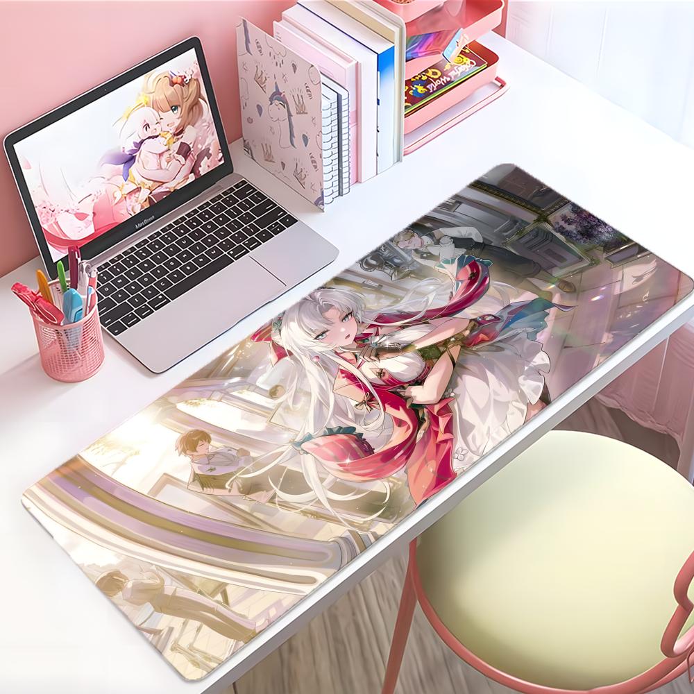 Game Elegant Wuthering Waves Colette Mouse Pad Large Thick Desk Pad Stitched Edges Gaming Mouse Mat For Pc