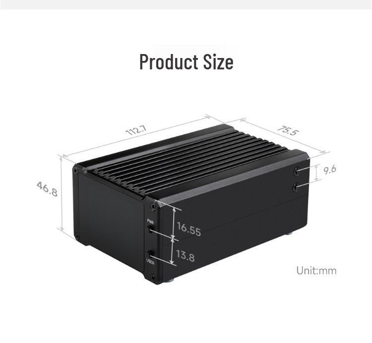 NAS-сервер на базе Raspberry Pi CM4 с двумя портами SATA и 2-дюймовым ЖК-дисплеем