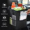 Waterproof Car Storage Bin Washable Car Organizer Organizer Hanging Garbage Bag  Car Accessories