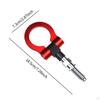Car Folding Towing Hook Tow Bar Sturdy Swivel Ring Trailer Pull for SUV Truck Cars