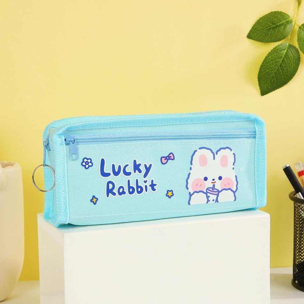 Большой вместительный органайзер для канцелярских принадлежностей, мультяшный пенал, симпатичная сумка для ручек