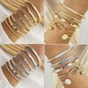 Vintage Multi-layer Adjustable Metal Bangle Set