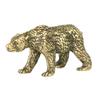 Vintage Brass Polar Bear Statue Home Decoration Craft Accessories Copper Sea Animal Figurine Miniatures Living Room Toy Ornament