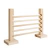 Natural Wooden Hurdle Wooden Jump Bar Toy for Small Animal Mouse Hurdle Hamster Rabbit Jump Cage Obstacle