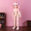 Bjd Кукла Голая Гаплоидная Множественные Съемные Суставы 30 См 1/6 3D Серая Зеленая Фиолетовая Синяя Привлекательные Глаза Кукла Подарок на День Рождения для Девочек Игрушка