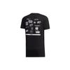 adidas Neo Faves Print Sports Short Sleeve Tee Men Tops Black FP7350