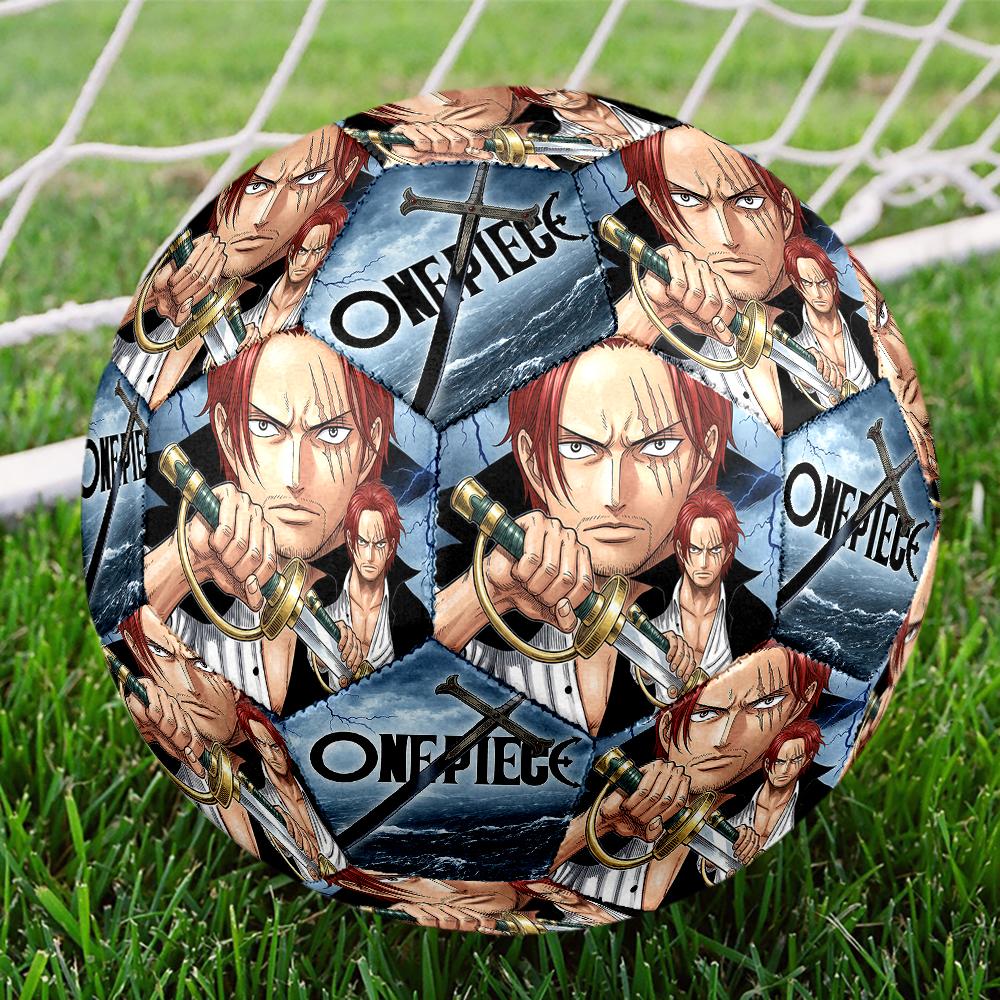 1pc One Piece Football Soccer Ball Size 5 Indoor Soccer Ball Fashion Colorful Backyard Game -Great For Sports Fans Gift HE28