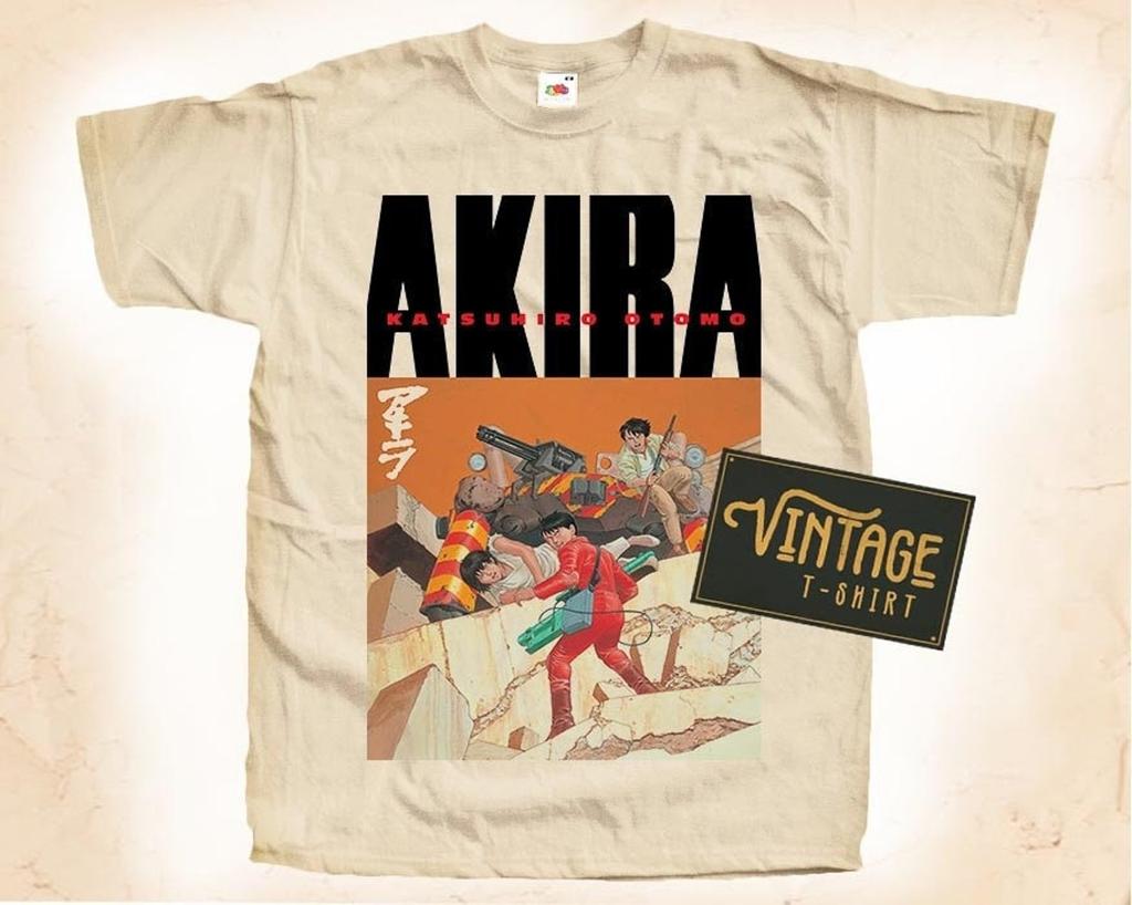 Akira Vol 6 T-Shirt Vintage Natural color Men's T-Shirt DTG Digital Print SIZES S M L XL 2XL 3XL 4XL 5XL