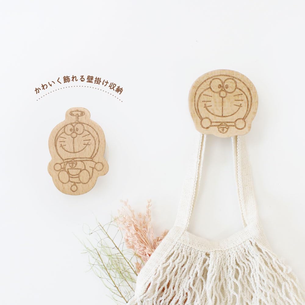 Tees Factory Doraemon Wooden Hook Takecopter H81 X W59 X D38mm "I'm Doraemon" ID-5542440TK
