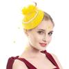 Bridal Headdress Retro Hairclip Hair Fascinator Hat Womens Vintage Hat Pillbox Hat Bowknot Veil