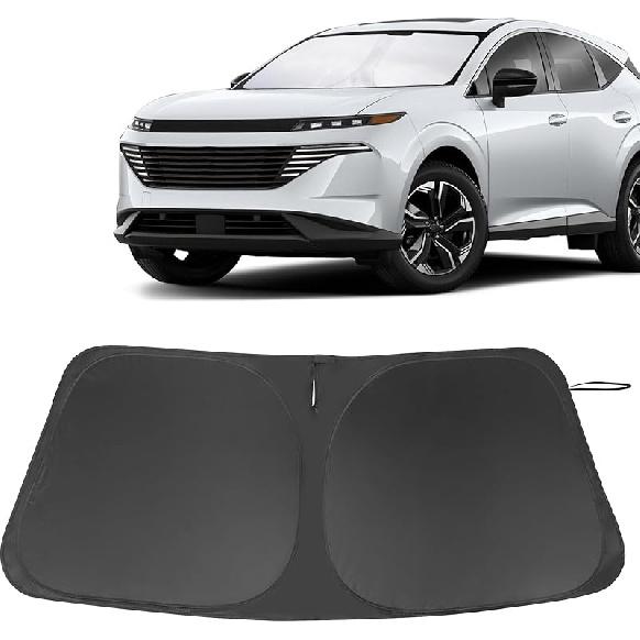 TINGLU Солнцезащитный козырек для Tesla Model X Tesla X 2016-2024 2025 Аксессуары Солнцезащитный козырек на лобовое стекло Защита от УФ-лучей Накидка на солнцезащитный козырек С