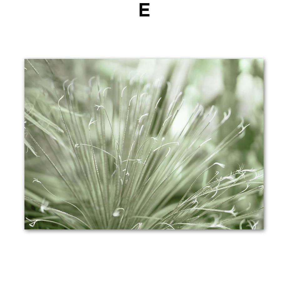 Canvas Painting Palm Leaves Green Plants Deer Abstract Nordic Posters And Prints Wall Art Pictures For Living Room Home Decor