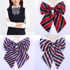 Women Bowties Striped Bow Ties Silk Tie Bow Tie Butterfly Neck Wear Collar