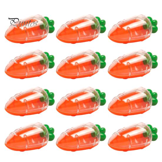 12/24 шт. пасхальная коробка конфет в виде моркови, многоразовая коробка для моркови, подарочная коробка для детских подарков, закуски, пасхальная охота