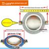 72-core high-frequency voice coil with 72.2mm pole component, round flat wire - speaker coil audio repair accessory.