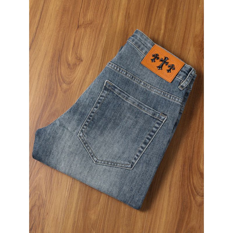 Европа и Америка! Внешняя торговля во внутренние продажи! Джинсы Весна Осень Прямые Узкие Брюки Срезать Бирку Оригинальный Заказ Бычьи Товары Мужские