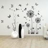 DIY Одуванчик Бабочки Наклейки На Стены Летающие Цветы Наклейки На Стены Съемный Фреска Стены Искусства Современный Домашний Декор