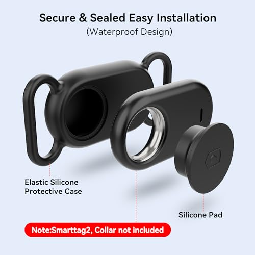 Держатель для собачьего ошейника (2 шт.) для Galaxy Smarttag2 Водонепроницаемый силиконовый чехол для питомца кошки Защитный чехол от потери и царапин Аксессуары для Sams