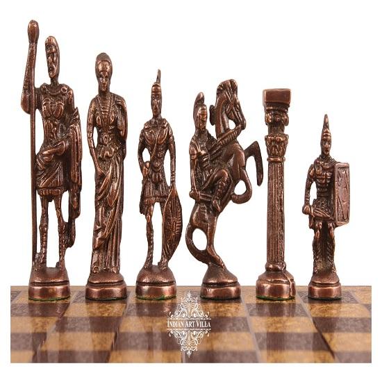 Brass Chess with Realistic Piece