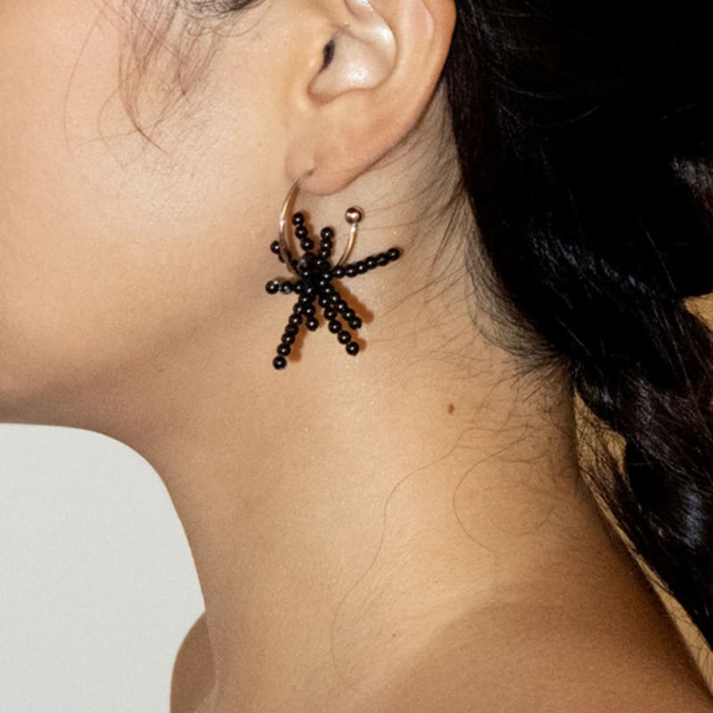 PAULINE LOUISE Signature motif Earrings (mini)_Silver Signature motif earrings (mini)_Silver