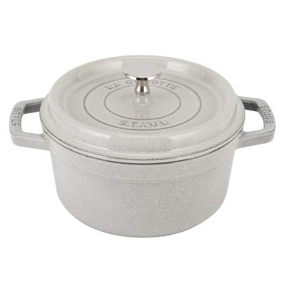 Staub Pico Cocotte круглый 20 см горшок для кампани эмалированный горшок Rund Brater blanco trufa горшок посуда кухонная утварь [Staub Pot] (Белый трюфель)