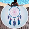 Круглое пляжное полотенце Boho Dreamcatcher из микрофибры, плотное полотенце для душа, банные полотенца, летний коврик для купания, полотенца 550 г с кисточками