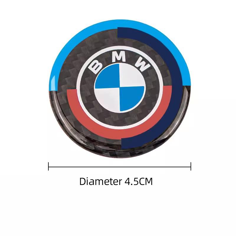 45/48 мм Наклейка на ручку мультимедиа автомобиля Защитная от царапин Крышка Для BMW 1 2 3 4 5 7 Серии X1 X2 X3 X5 X4 X6 X7 F25 F26 G06 G05 E46 E90