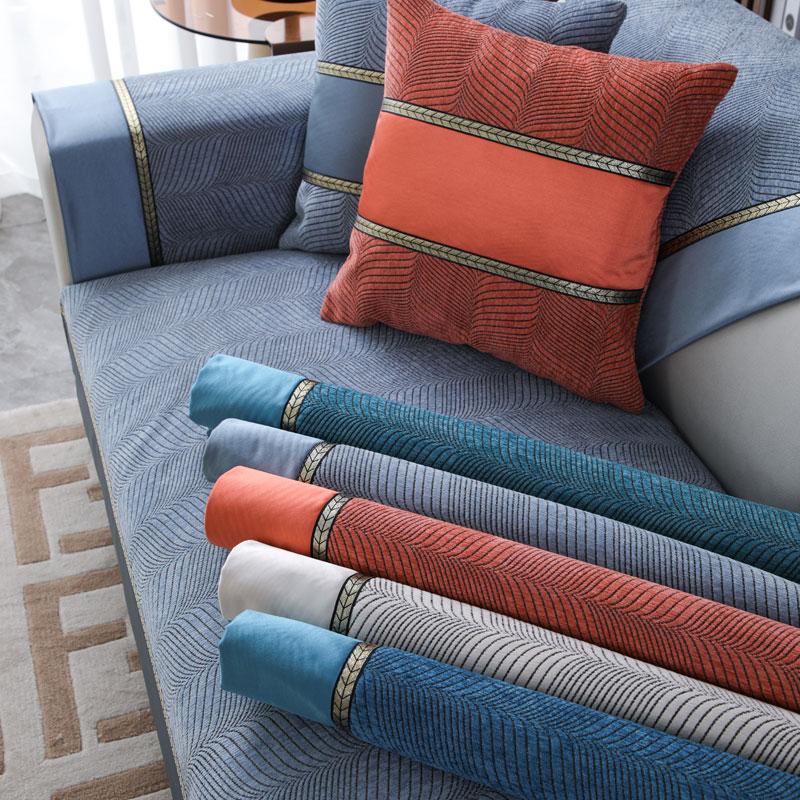 Современный чехол для дивана из шенилла на 1/2/3 местный диван в стиле пэчворк, жаккардовый чехол для углового дивана, чехол для стула, защитная подушка для мебели