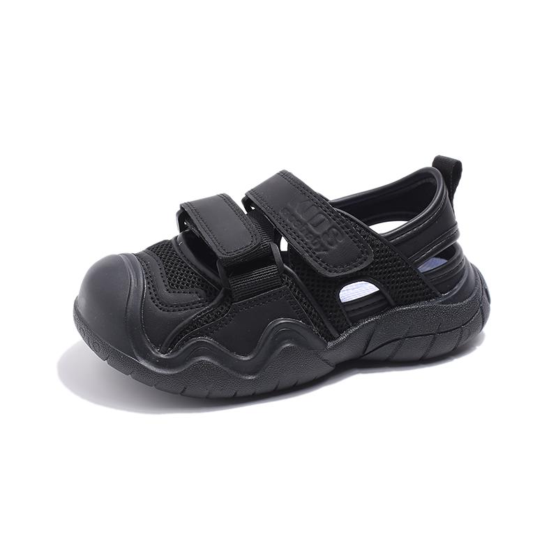 Детские спортивные сандалии, детские сандалии с полыми носками, противоскользящая мягкая подошва, модная летняя пляжная обувь для мальчиков и девочек, размер 27-36