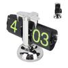 European Style Retro Digital Flip Down Clock 304 Stainless Steel Auto Mechanical Digital Flip Desk Clock for Home