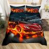 Erosebridal Kids Camping Bedding Set Twin Size Happy Camping Comforter Cover for Boys Girls Western Rustic Farmhouse Style Duvet Cover Vinta