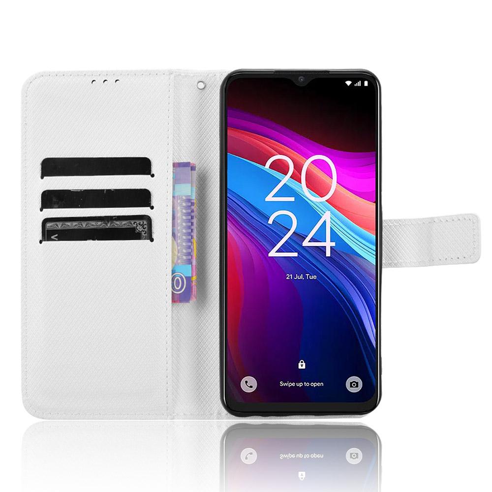 Для TCL 503 Чехол из ПУ кожи с ромбовидной текстурой, кошелек, чехол для телефона