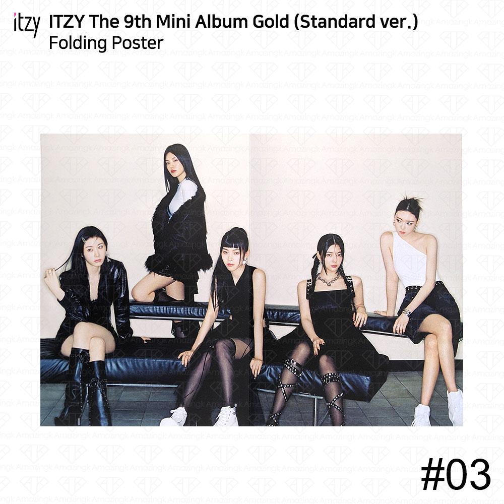 ITZY 9-й мини-альбом gold standard ver официальная фотокарточка открытка постер kpop
