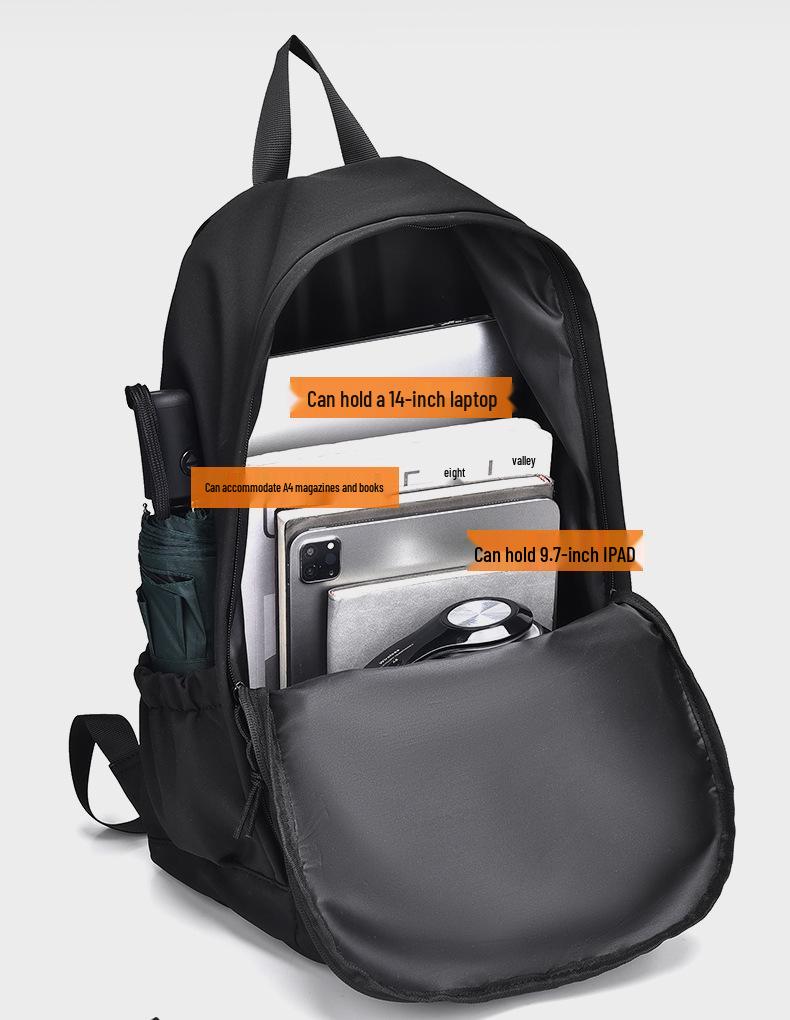 14-дюймовый многослойный рюкзак для колледжа - Большая вместимость, унисекс, для студентов и ноутбуков