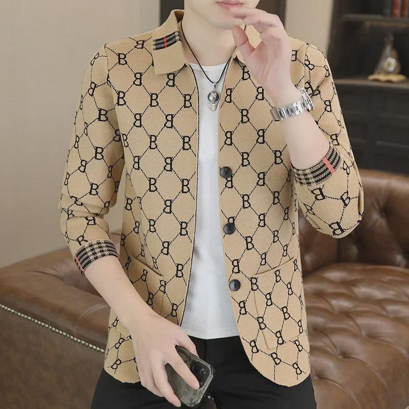 2024 Men's Trendy Autumn Knitted Cardigan Sweater - Stylish & Handsome