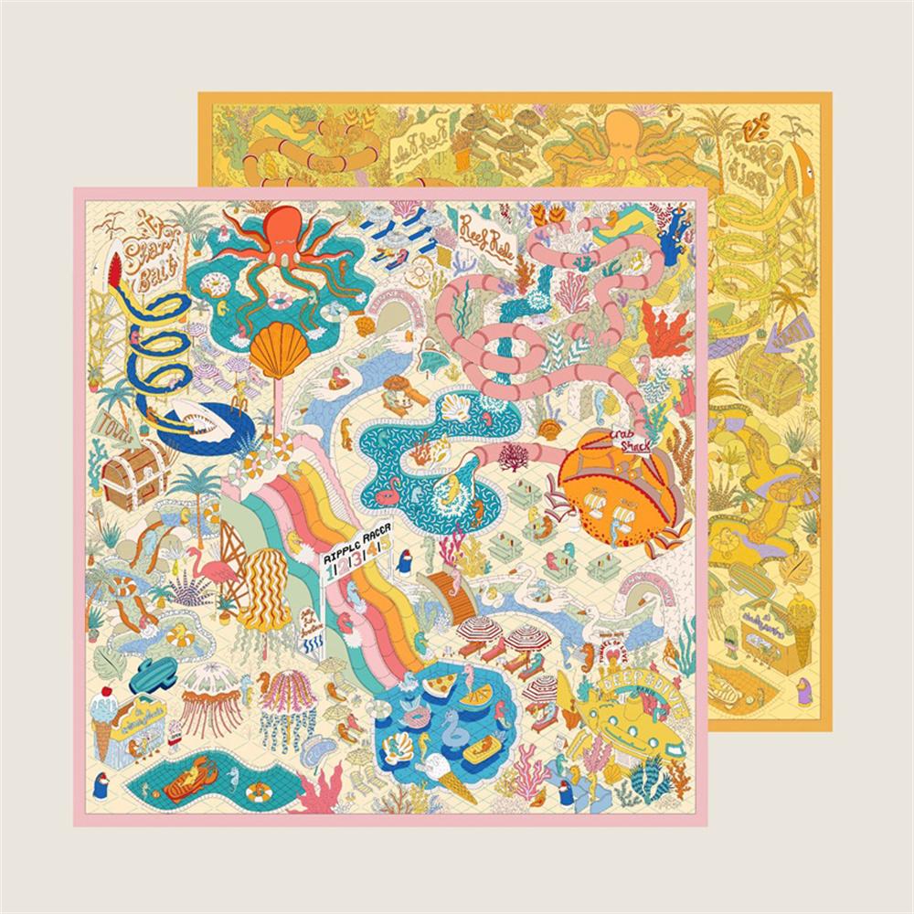 Silk Scarves Wraps Leather Boots Printed Twill Silk Scarf Women Shawls Luxury Design Hijabs Fashion Square Curled Shawl